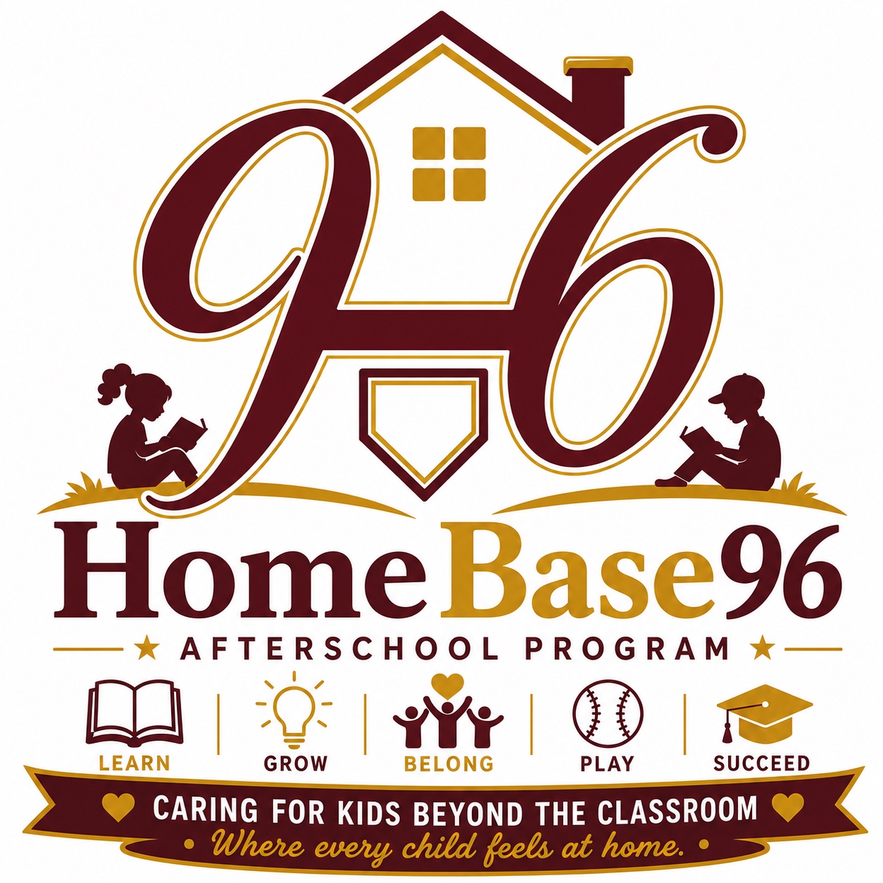 HomeBase96 Afterschool Program: Learn, Grow, Belong, Play, Succeed. Caring for kids beyond the classroom.
